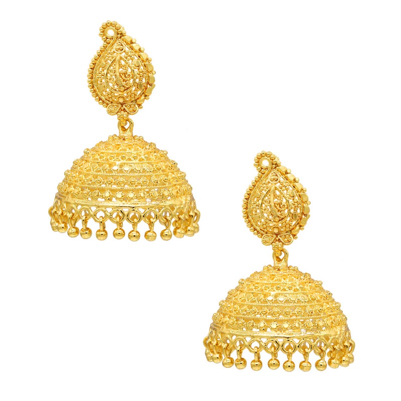 Bodha Gold Plated Big Size Jhumkas for Women (SJ_1111) - Image 1
